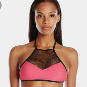 🔥 NWT Route 101 Sport Women's Mesh Bikini Swim Top L
